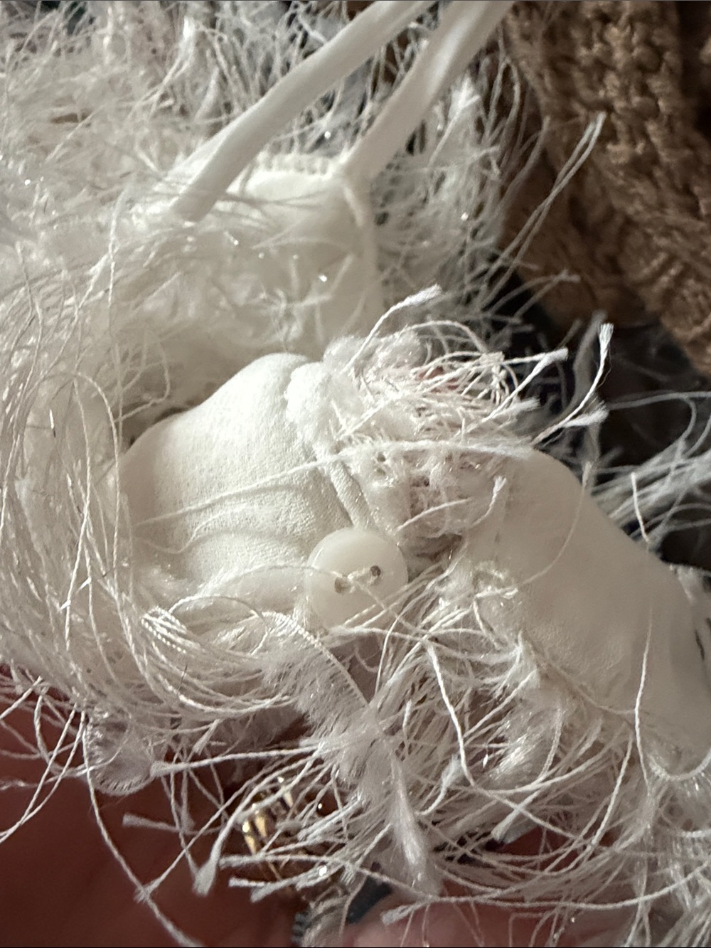 Zara Feather Ivory Spaghetti Strap Mini Dress - Picture 7 of 11